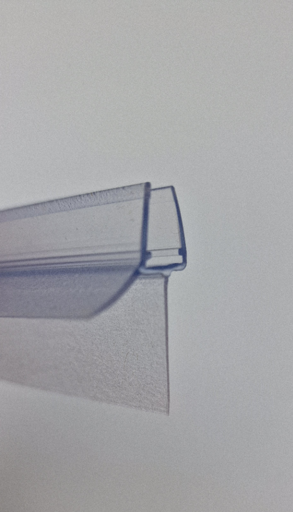 Wasserabweiserprofil mit Lange Lippe 20mm - für 6-8mm Glasstärke