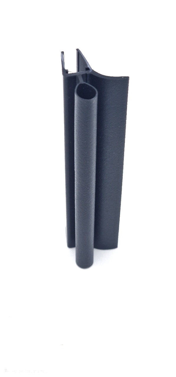 Wasserabweisprofil in Matt schwarz für 6 - 8mm Glasstärke, 800mm lang